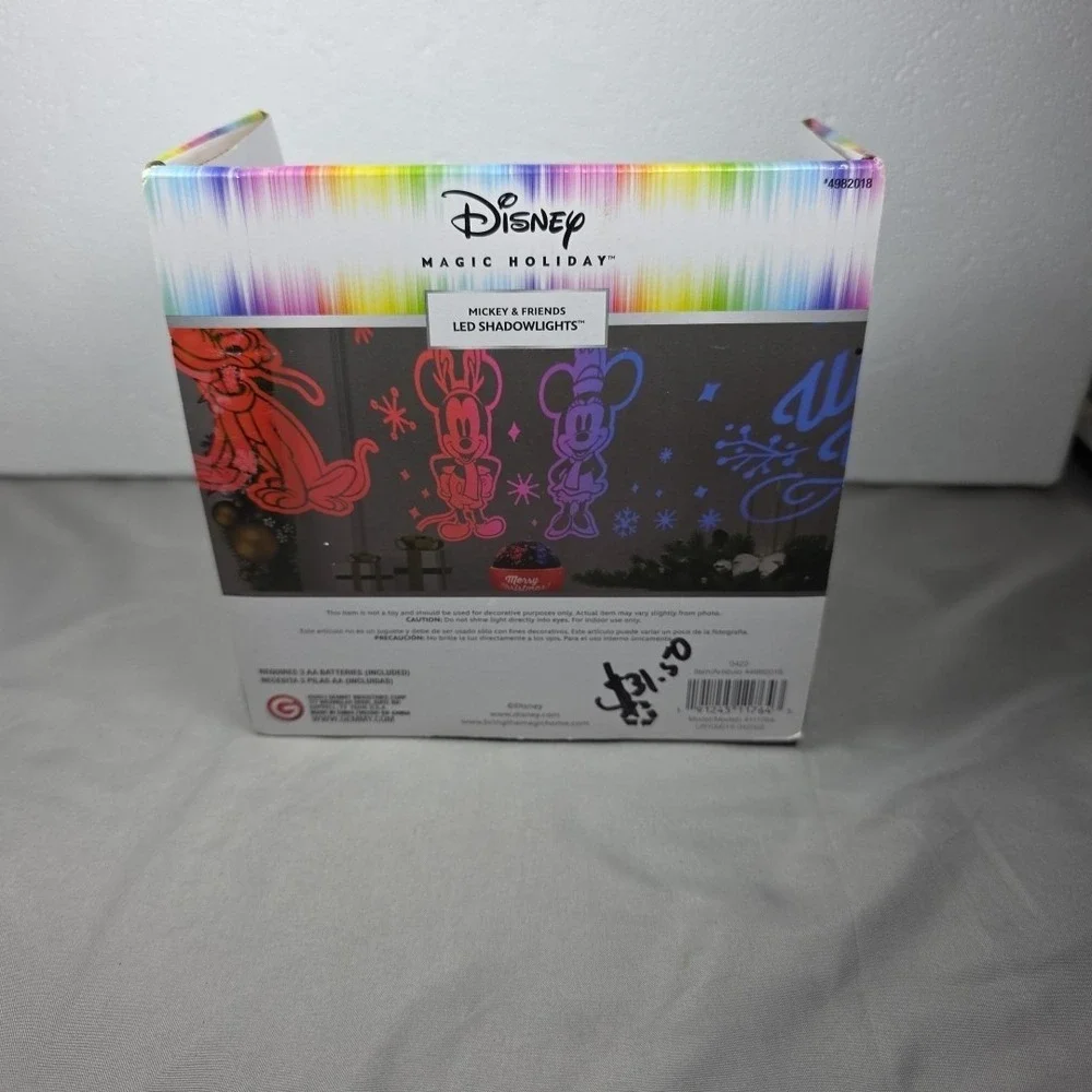 Disney Magic Holiday  LED Projection Rotating Tabletop Indoor‎ Light